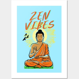 Zen Vibes Buddha Posters and Art